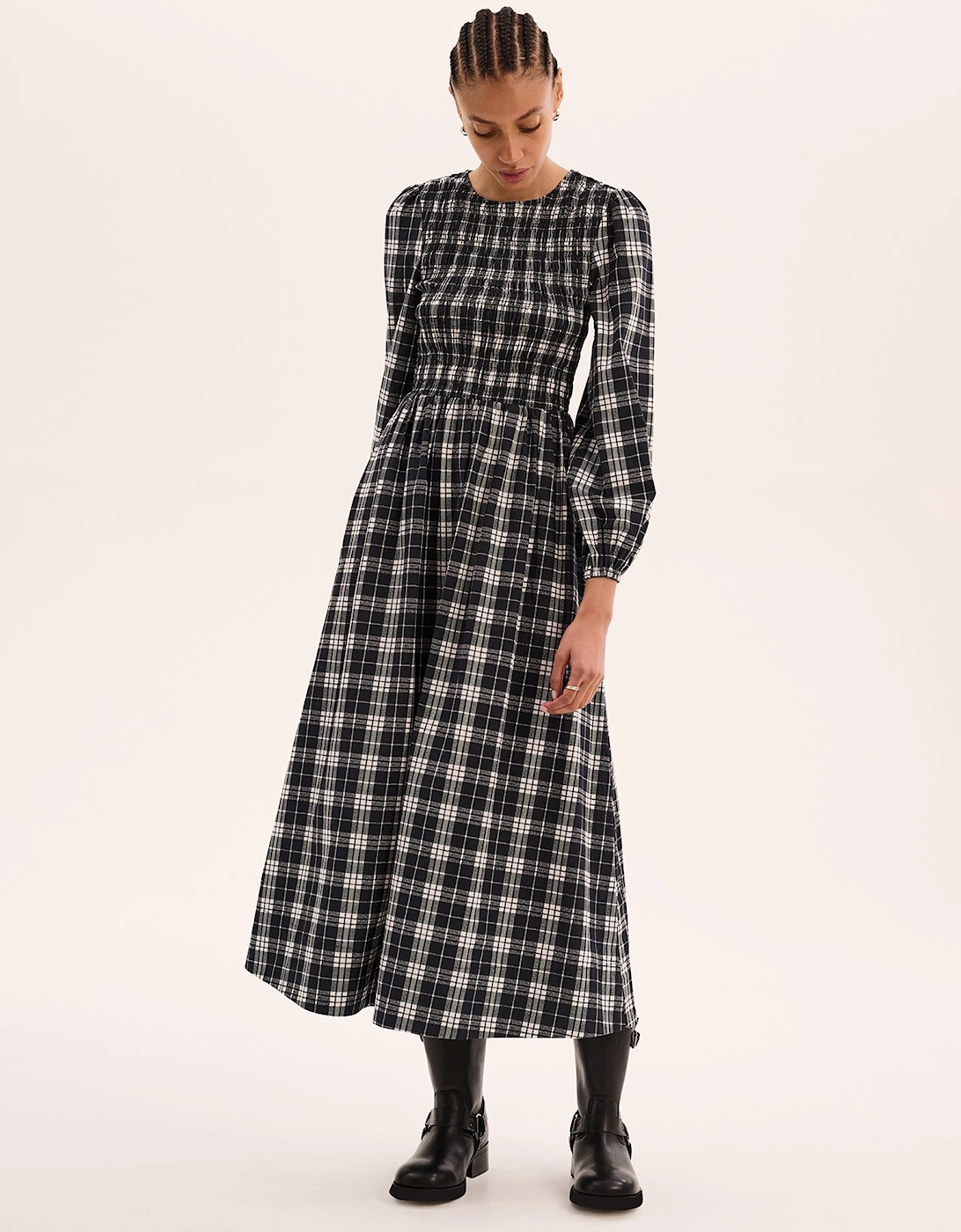 Saint Dress in Mono Check, 6 of 5