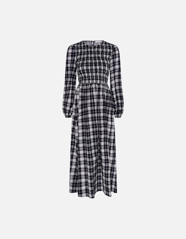 Saint Dress in Mono Check