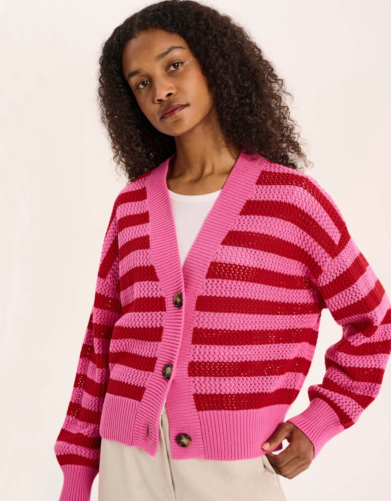 Heather Stripe Cardigan