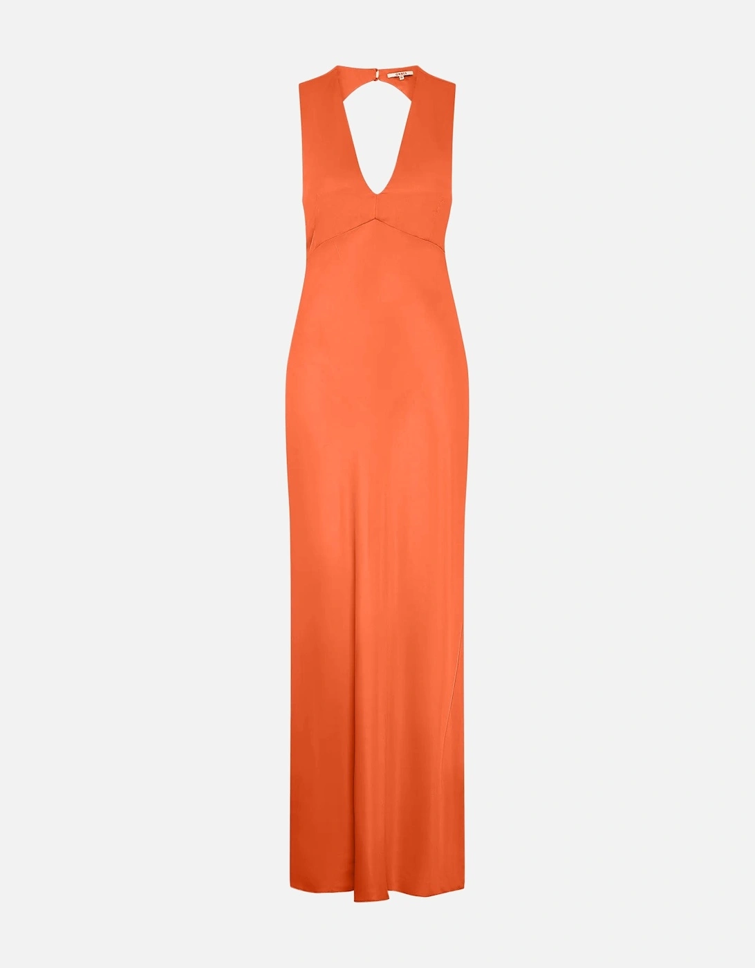 Nova Tie Back Dress in Burnt Orange