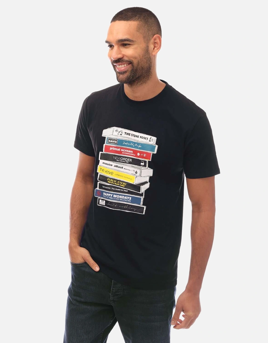 Mens Cassettes Printed T-Shirt, 5 of 4