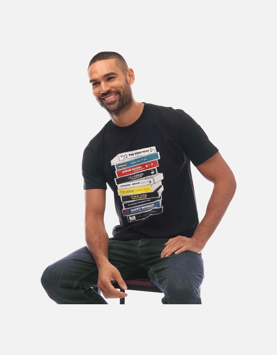 Mens Cassettes Printed T-Shirt