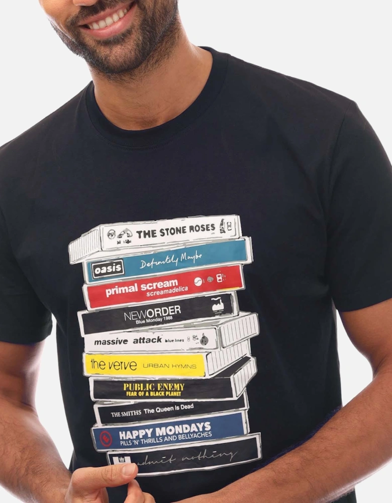 Mens Cassettes Printed T-Shirt