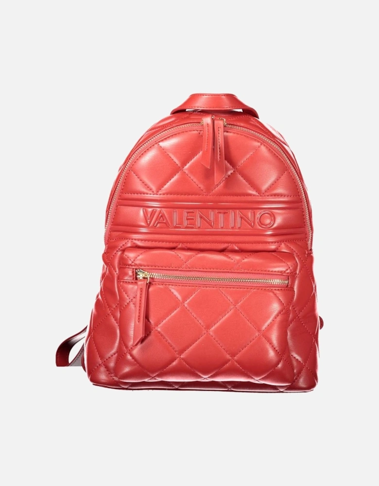 Quilted Leather Shoulder Bag with Chain Strap Women - Red Handbags