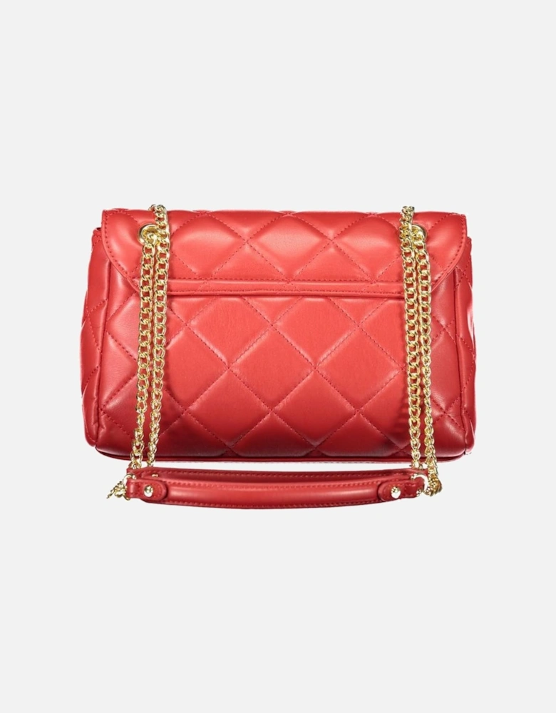 Leather Panel Biker Jacket Women - Red Handbags