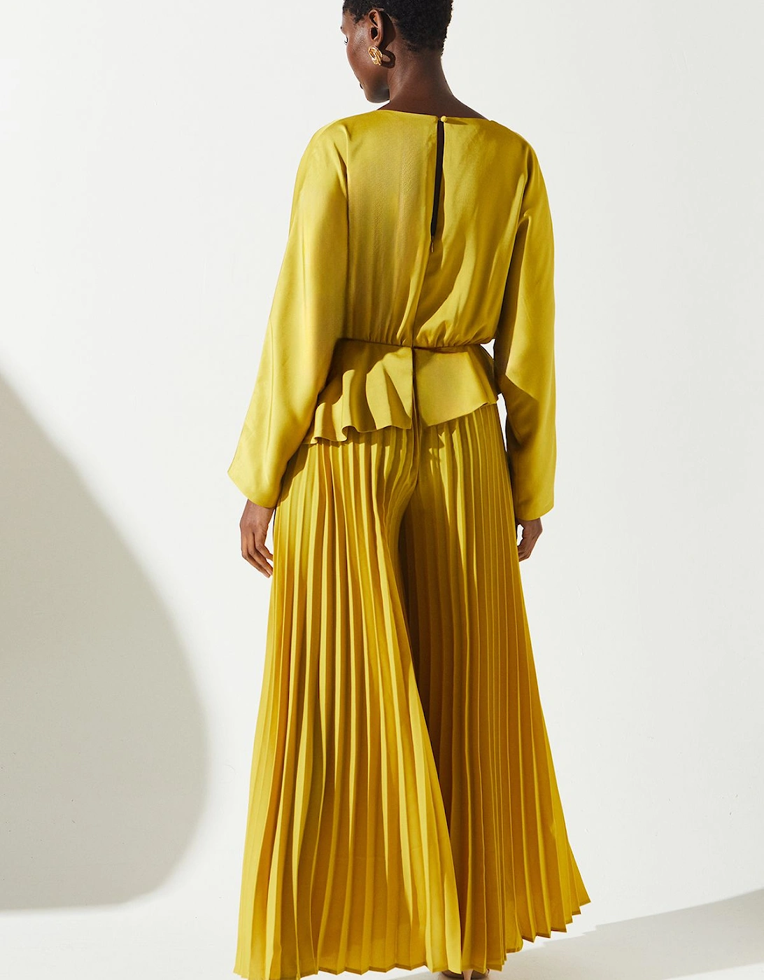 Crepe Pleated Jumpsuit