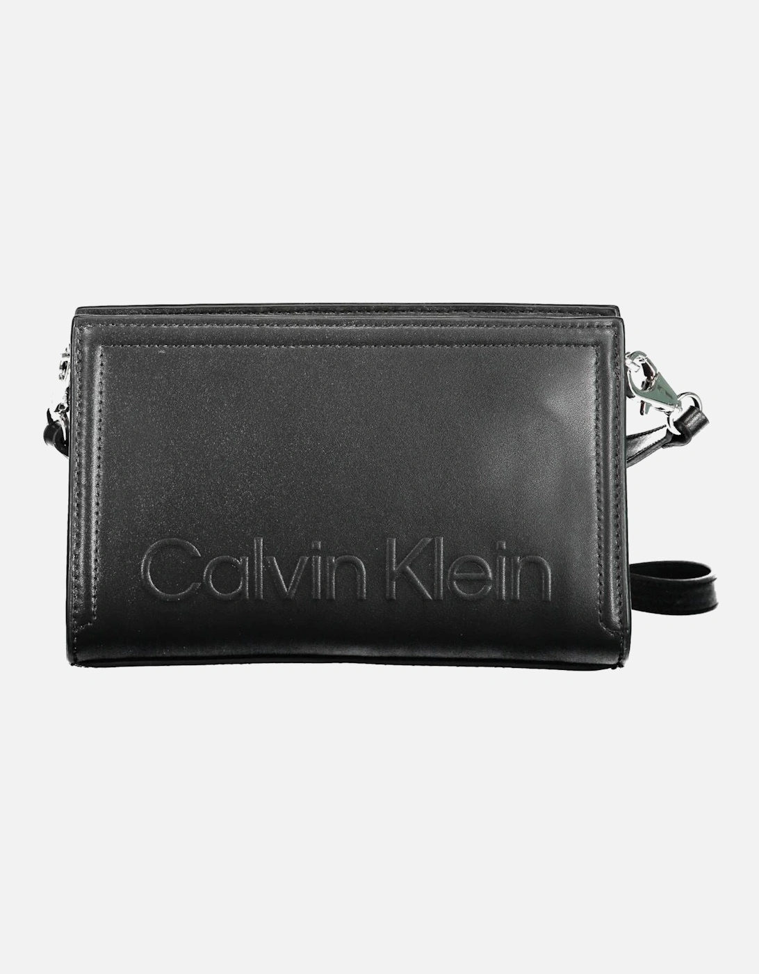 Recycled Polyester Shoulder Bag with Detachable Strap Women - Black, 4 of 3