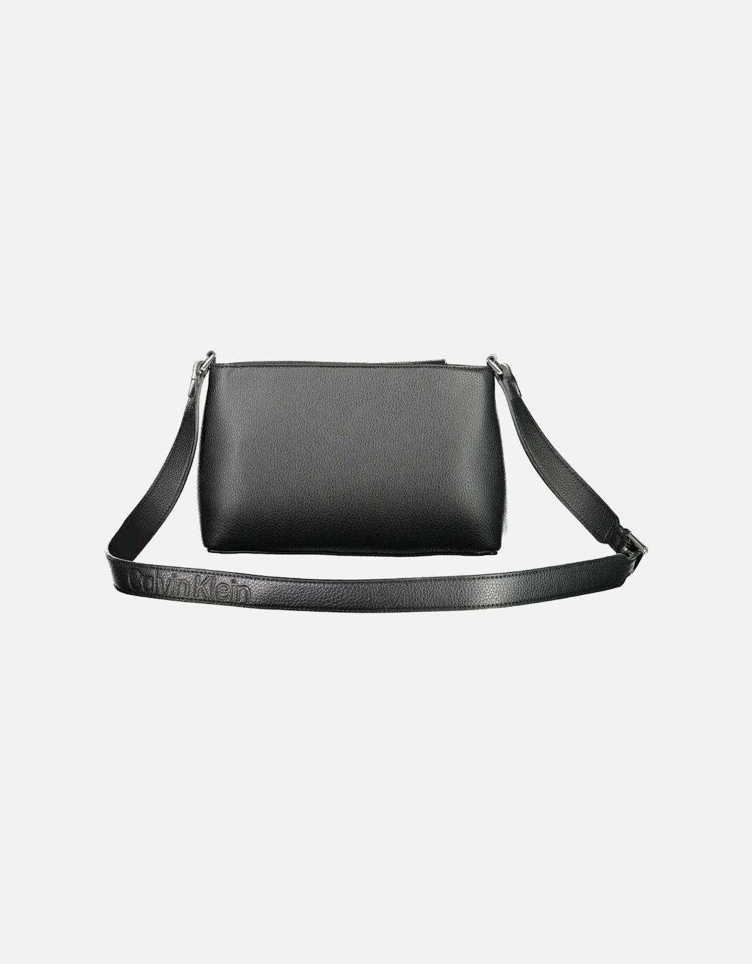 Recycled Polyester Shoulder Bag with Adjustable Strap Women - Black