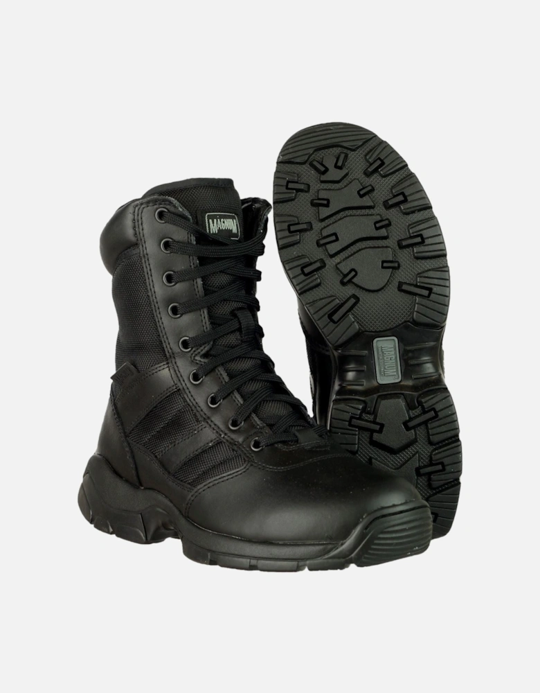 Panther 8.0 Side-Zip Leather/Nylon Black Safety Boots