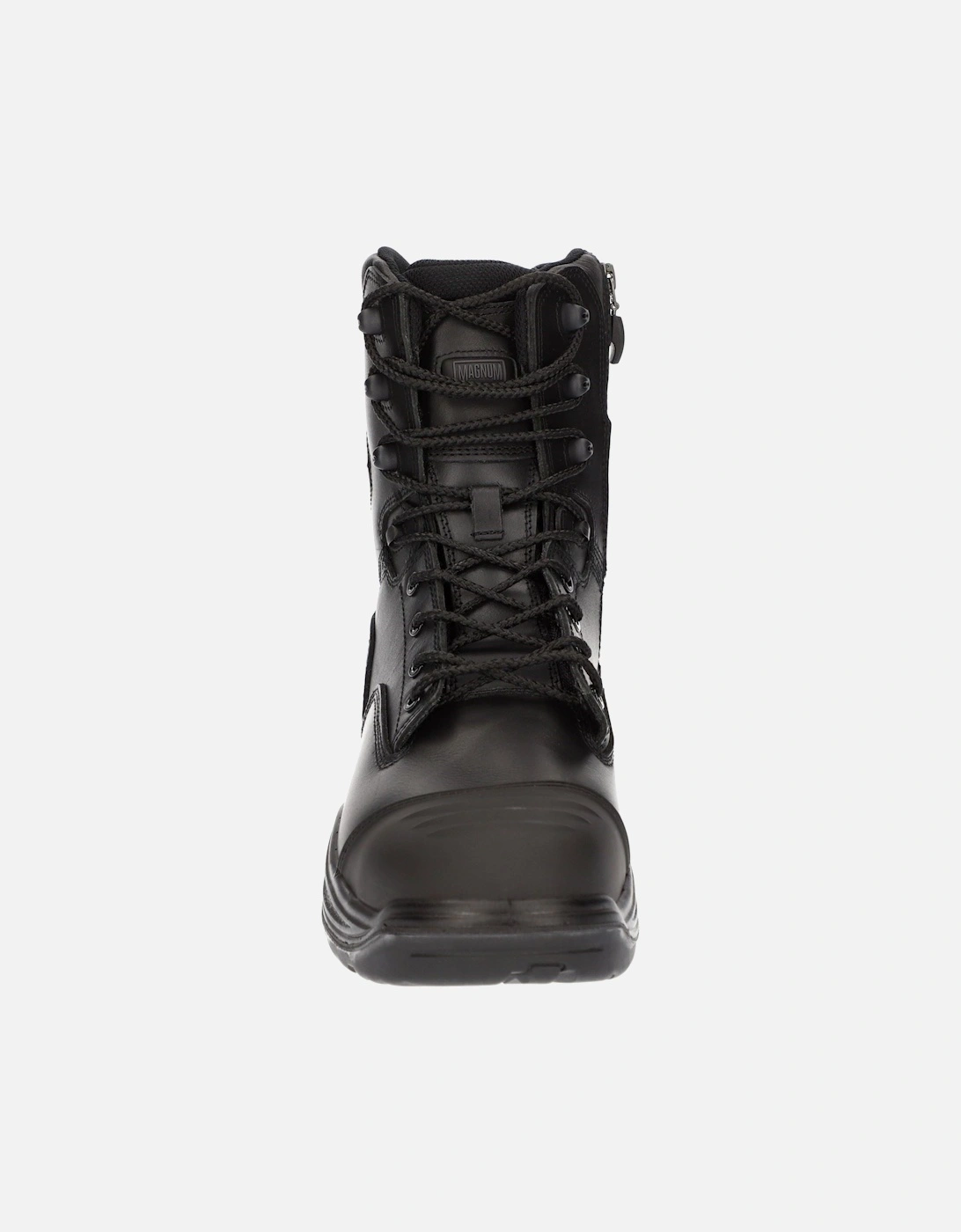 Rigmaster Side-Zip Leather Black Safety Boots