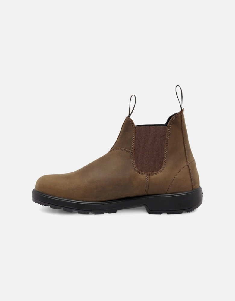 model Brunswick Nubuck Boots Male in Saddle Brown Nubuck