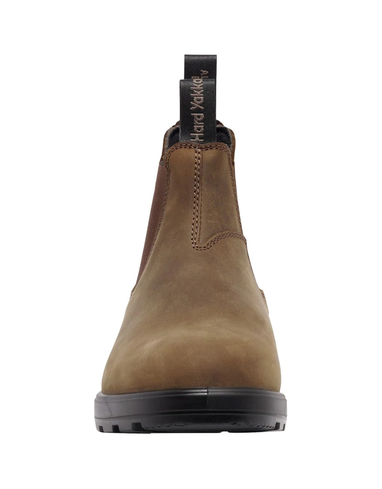 model Brunswick Nubuck Boots Male in Saddle Brown Nubuck