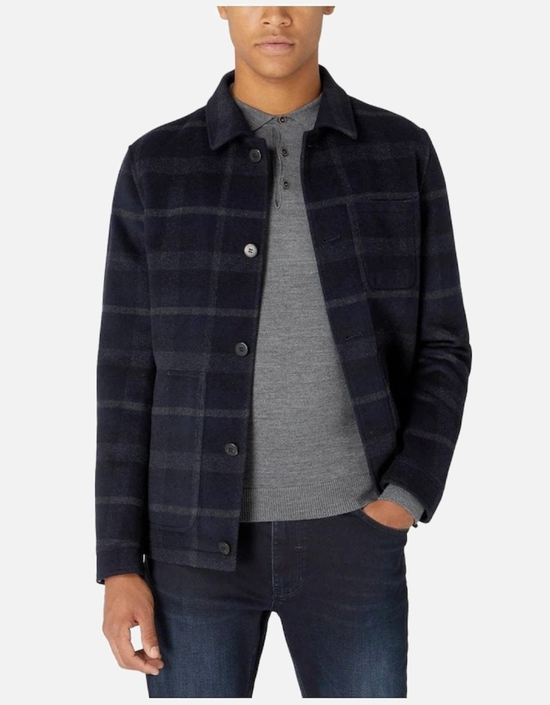 Wool Blend Jacket Navy