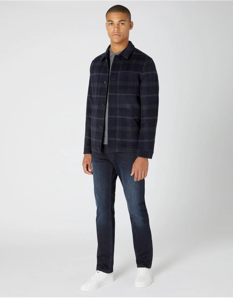 Wool Blend Jacket Navy