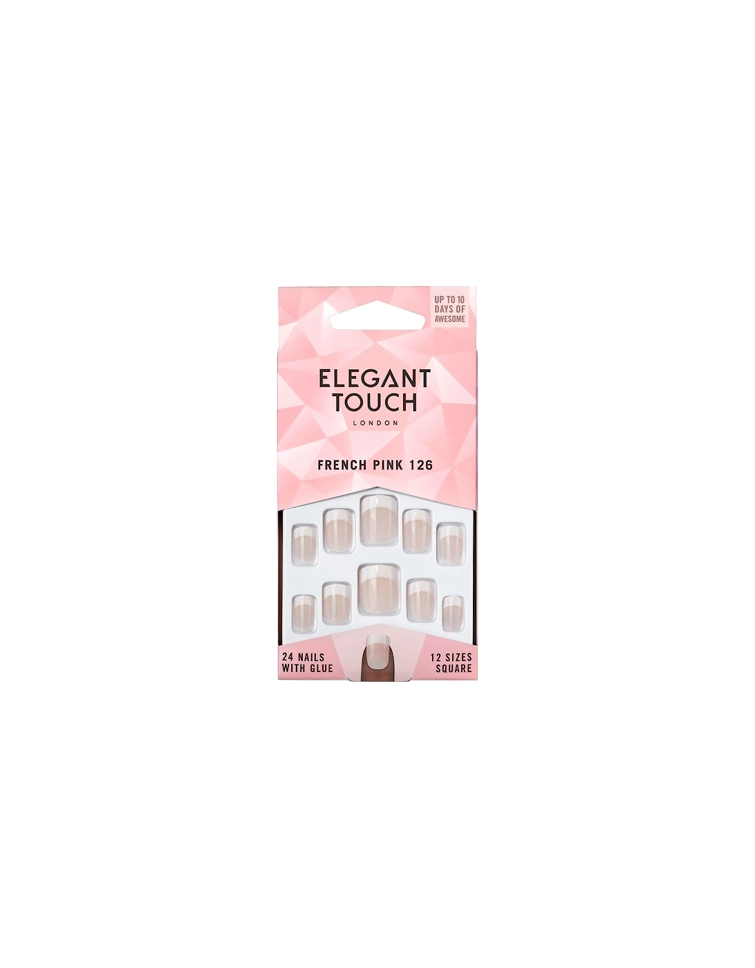 Natural French Nails - 126 (S) (Pink) - Elegant Touch, 2 of 1