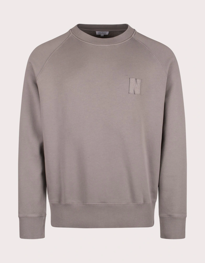 Relaxed Fit Marten Raglan N Patch Sweatshirt