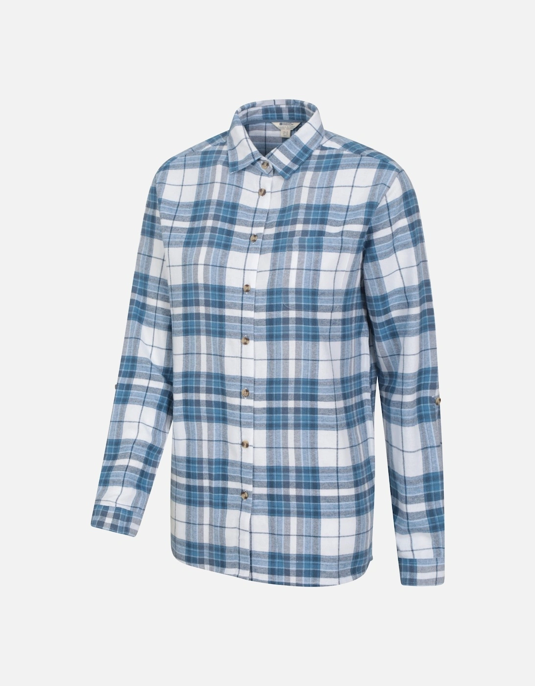 Womens/Ladies Balsam Brushed Flannel Longline Shirt