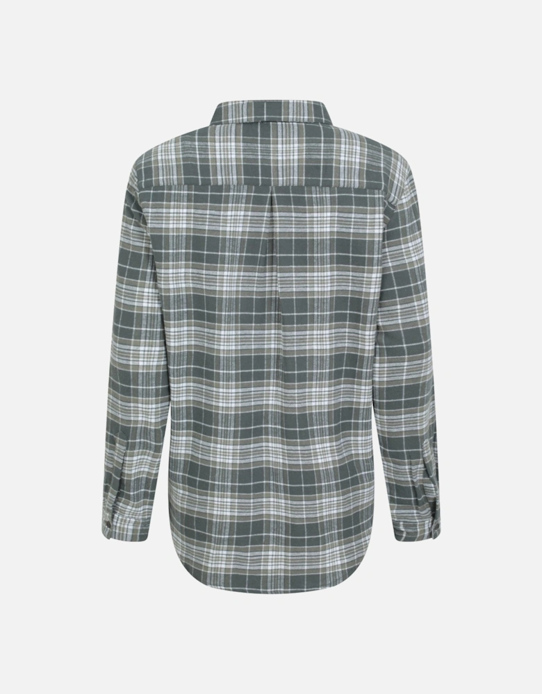 Womens/Ladies Balsam Brushed Flannel Longline Shirt