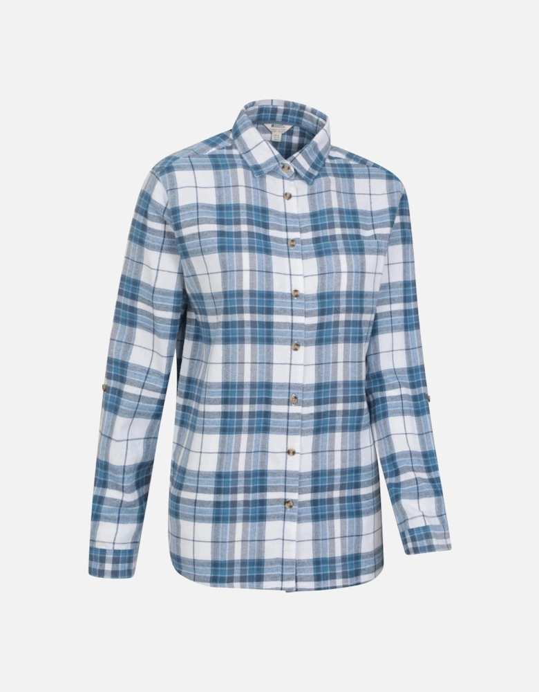 Womens/Ladies Balsam Brushed Flannel Longline Shirt