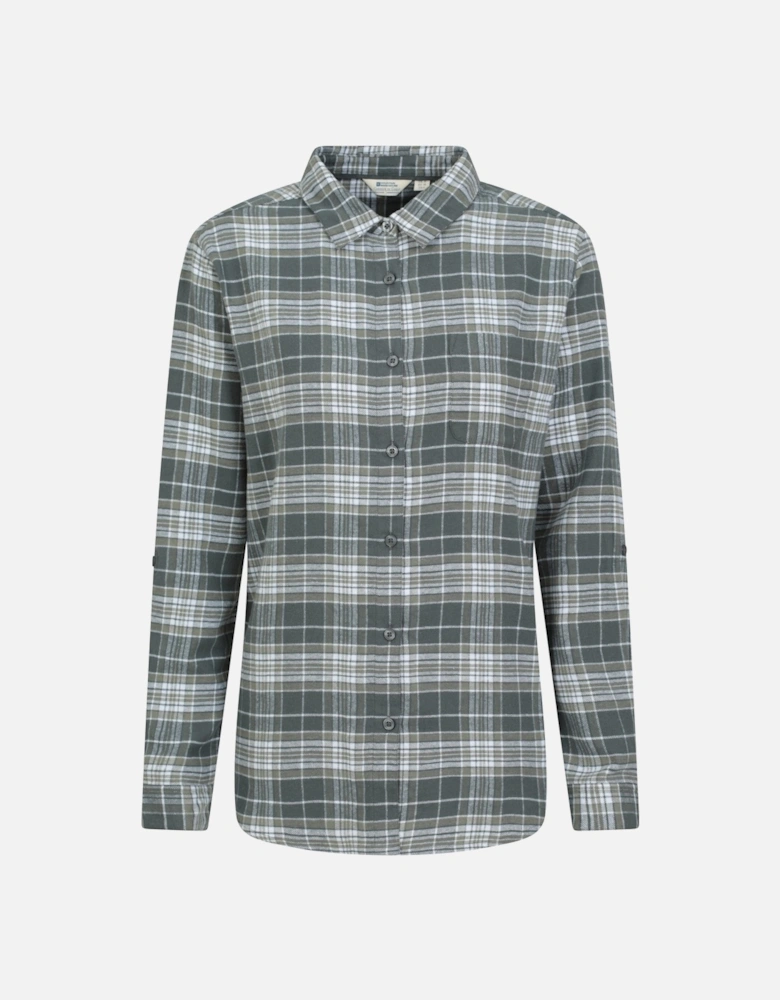 Womens/Ladies Balsam Brushed Flannel Longline Shirt