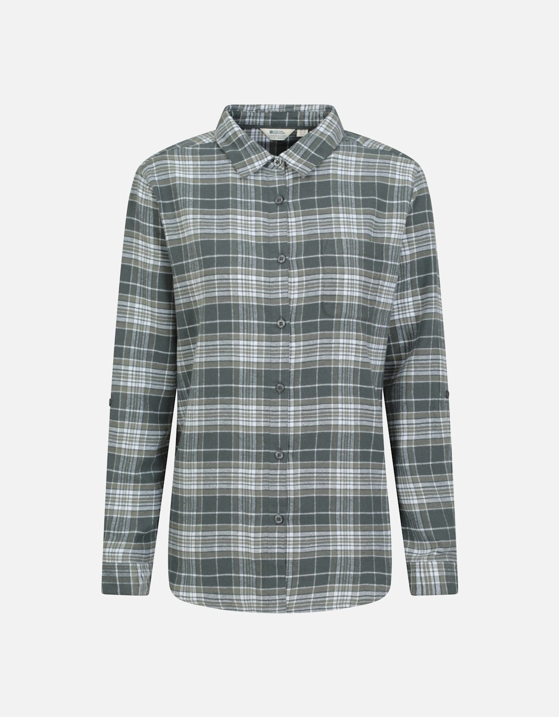 Womens/Ladies Balsam Brushed Flannel Longline Shirt, 5 of 4