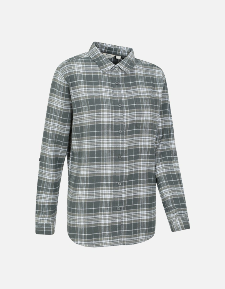 Womens/Ladies Balsam Brushed Flannel Longline Shirt