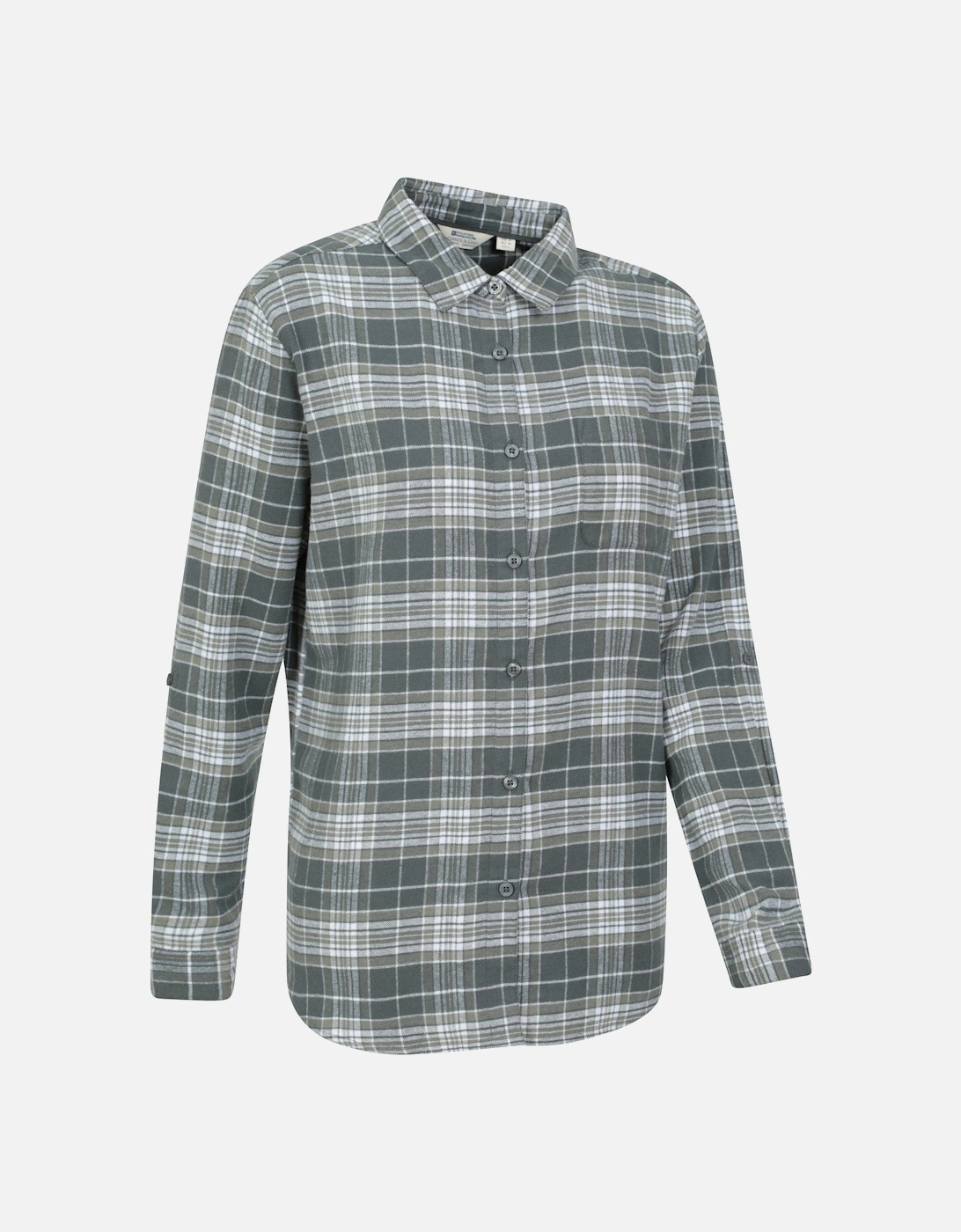 Womens/Ladies Balsam Brushed Flannel Longline Shirt