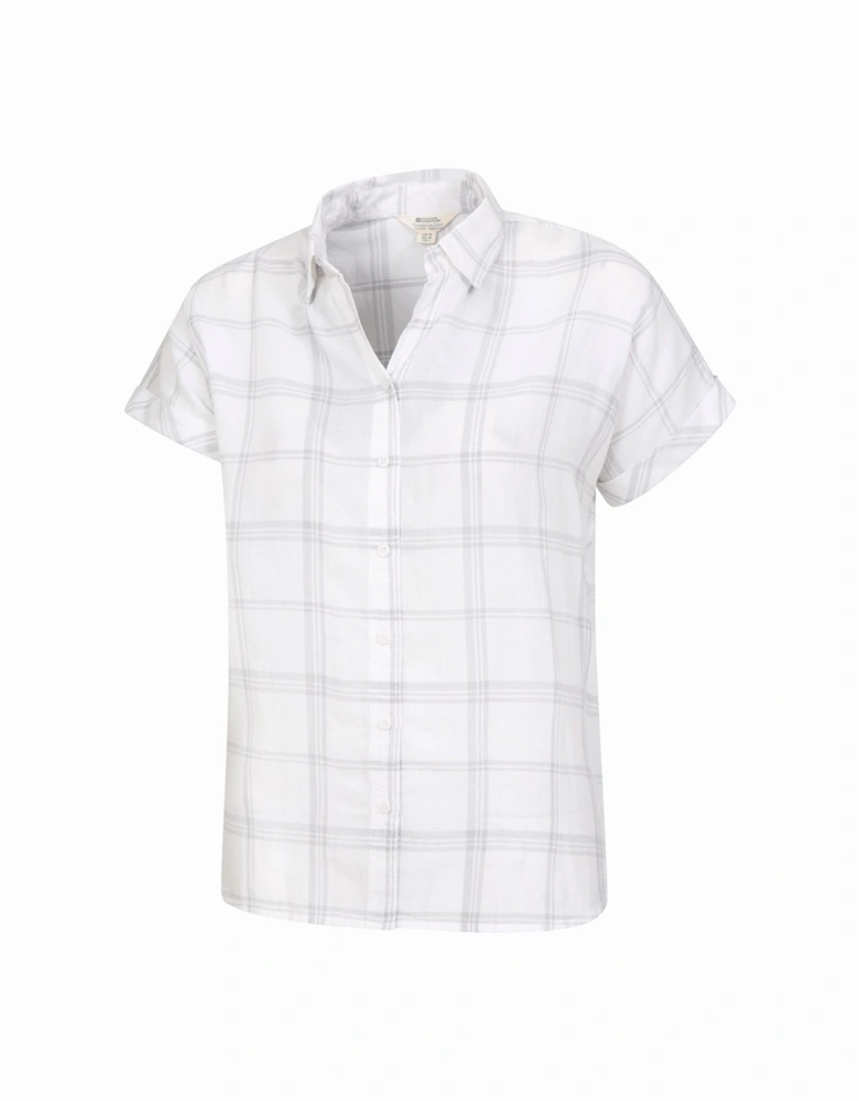 Womens/Ladies Palm Checked Relaxed Fit Shirt