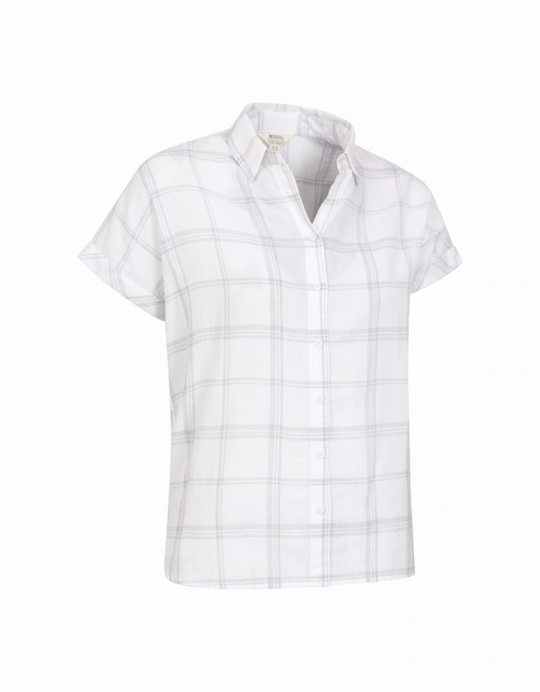 Womens/Ladies Palm Checked Relaxed Fit Shirt