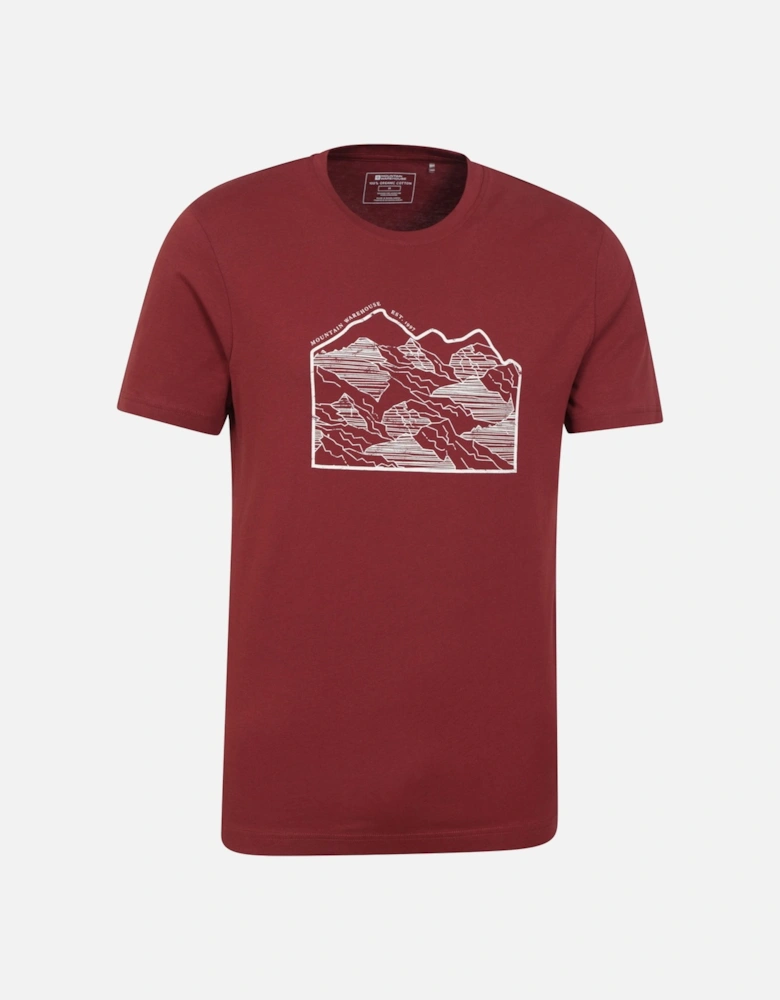 Mens Linear Organic T-Shirt