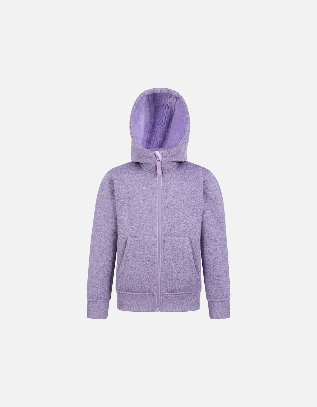 Mountain Warehouse Unisex Purple Childrens/ Nevis Faux Fur Lined Hoodie - Size 3 Years/4 Years Kids