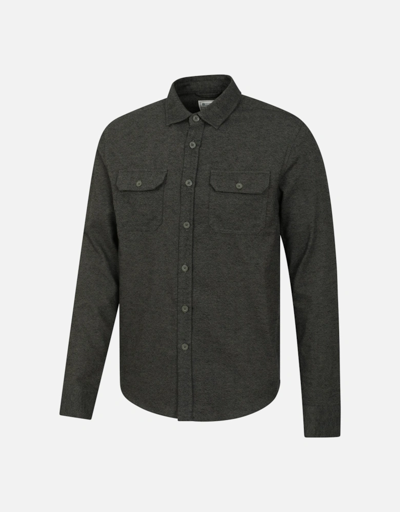 Mens Trace Flannel Long-Sleeved Shirt