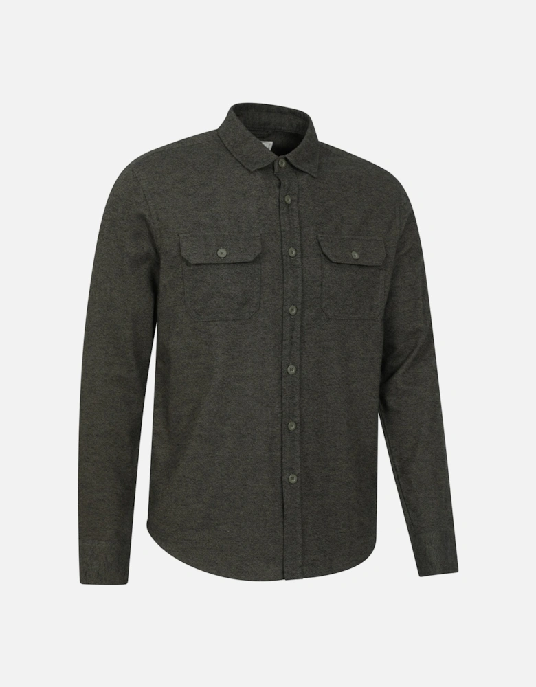 Mens Trace Flannel Long-Sleeved Shirt