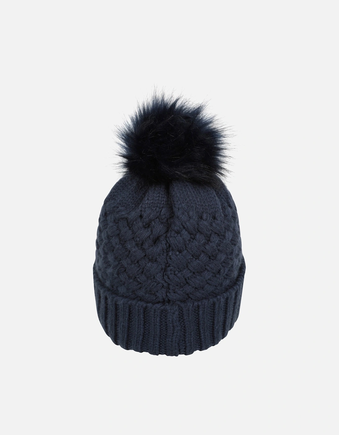 Womens/Ladies Lisbon Pom Pom Borg Lined Beanie