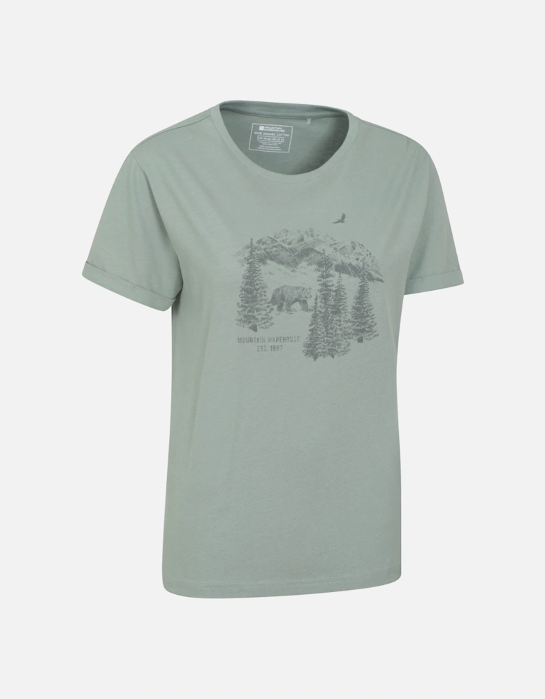 Womens/Ladies Forest Bear Organic Loose Fit T-Shirt