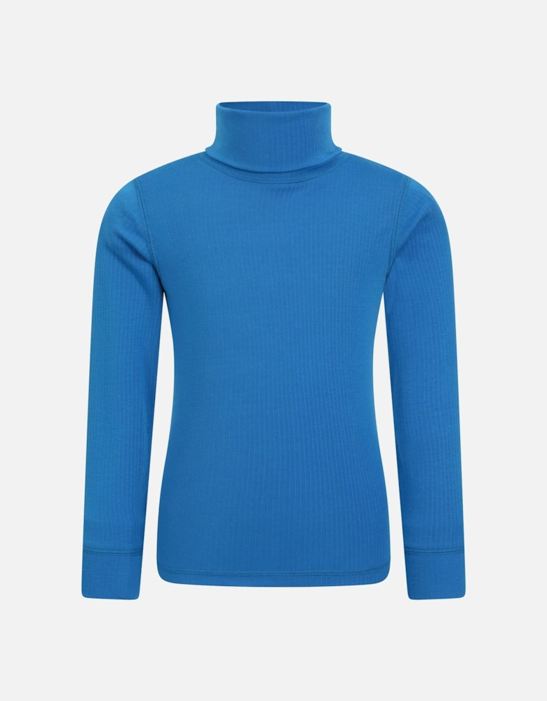 Childrens/Kids Talus Roll Neck Long-Sleeved Top