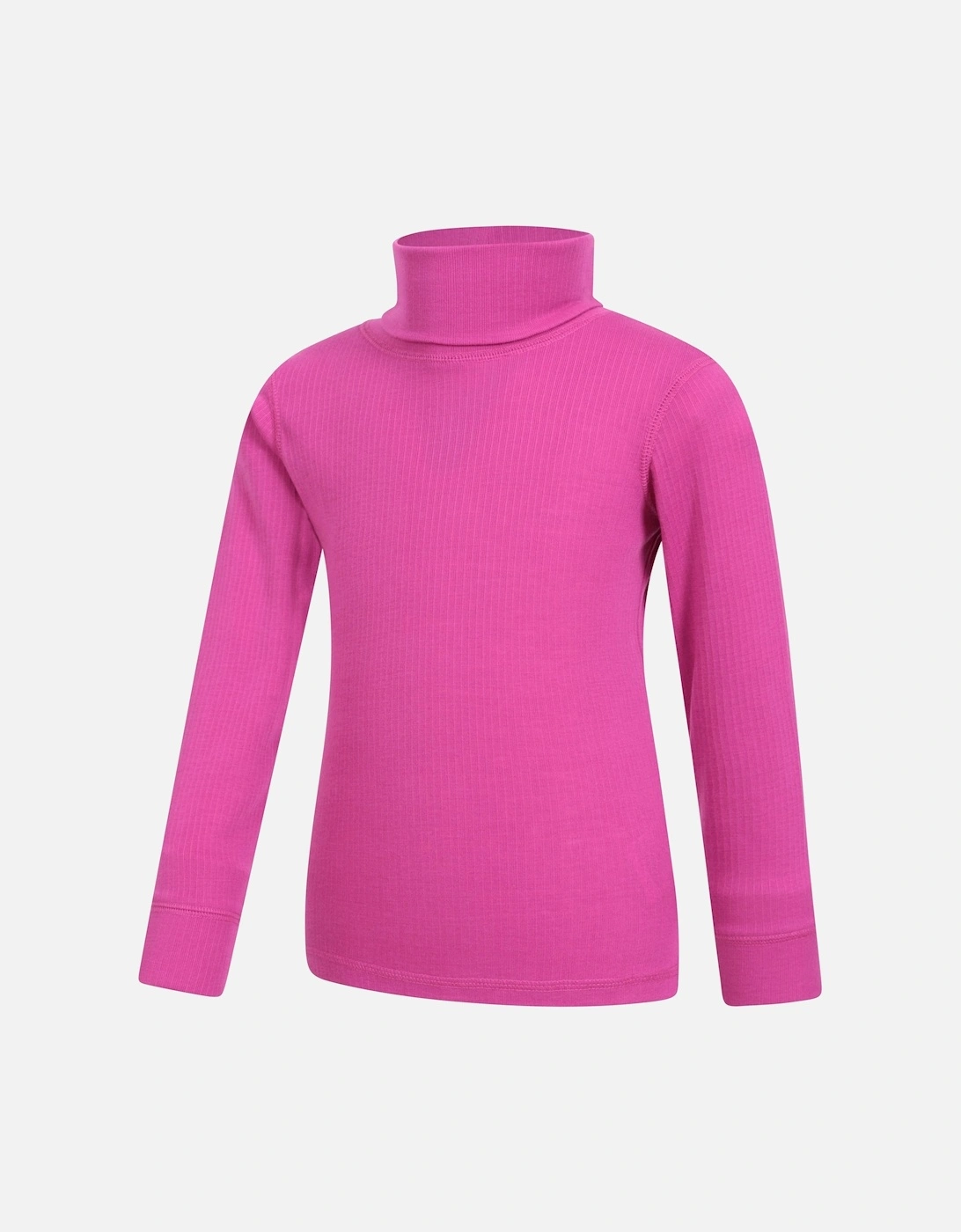 Childrens/Kids Talus Roll Neck Long-Sleeved Top