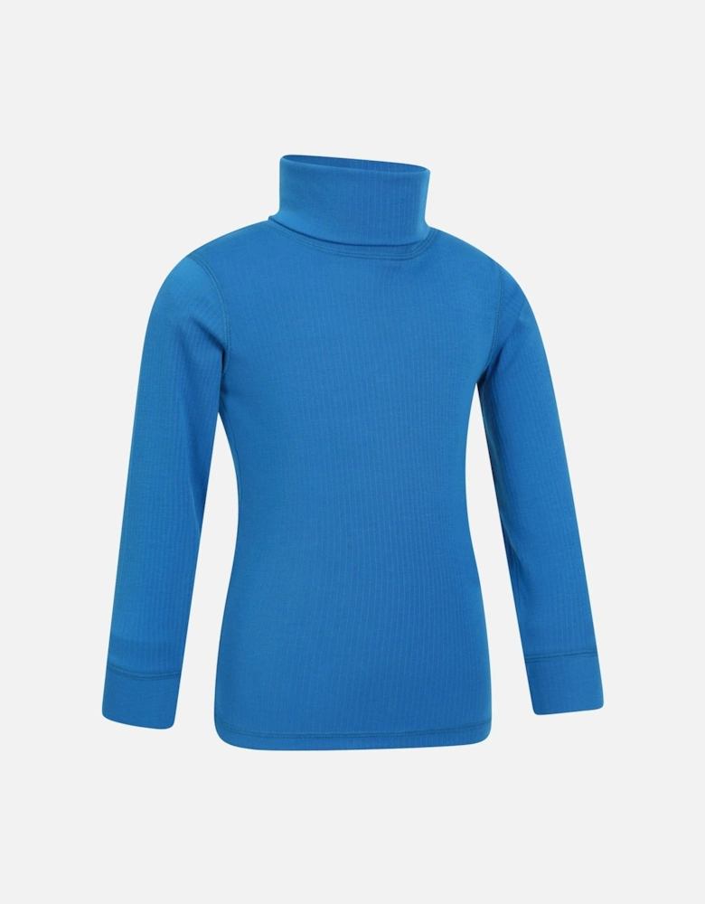 Childrens/Kids Talus Roll Neck Long-Sleeved Top