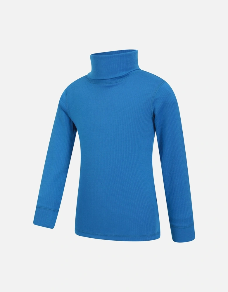 Childrens/Kids Talus Roll Neck Long-Sleeved Top