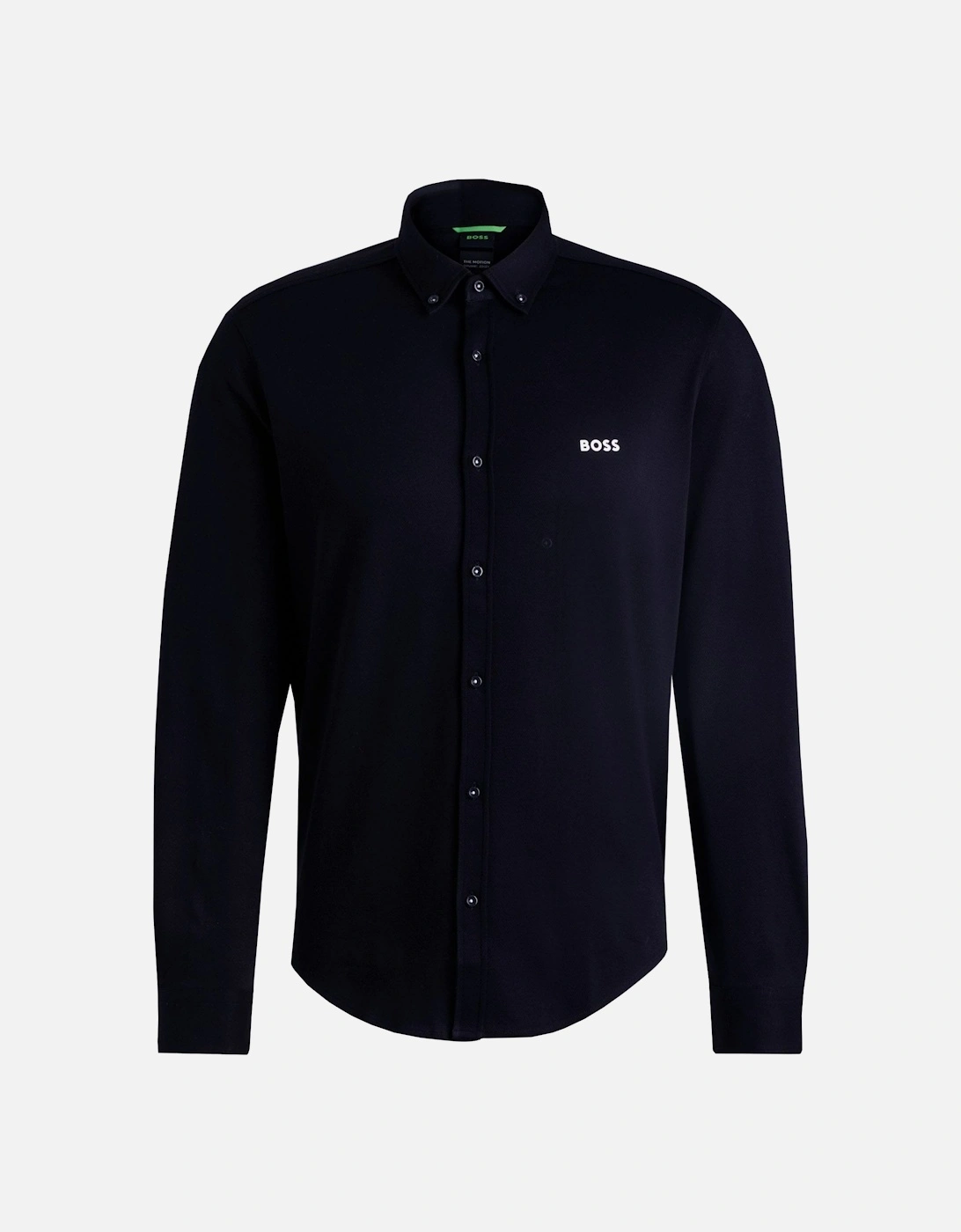 Men's Hugo Boss Navy Motion Long Sleeved Shirt - Black - Size: 42/Regular