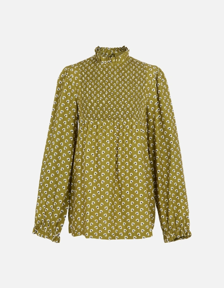 Womens/Ladies Orla Kiely Clover Winter Blouse