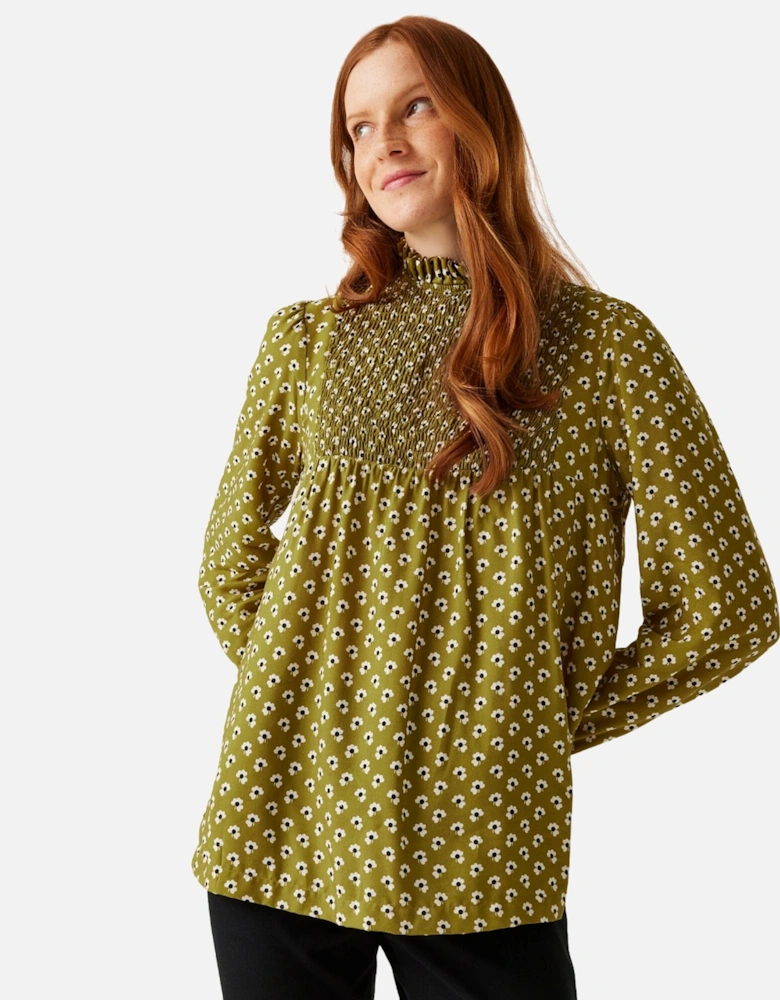 Womens/Ladies Orla Kiely Clover Winter Blouse