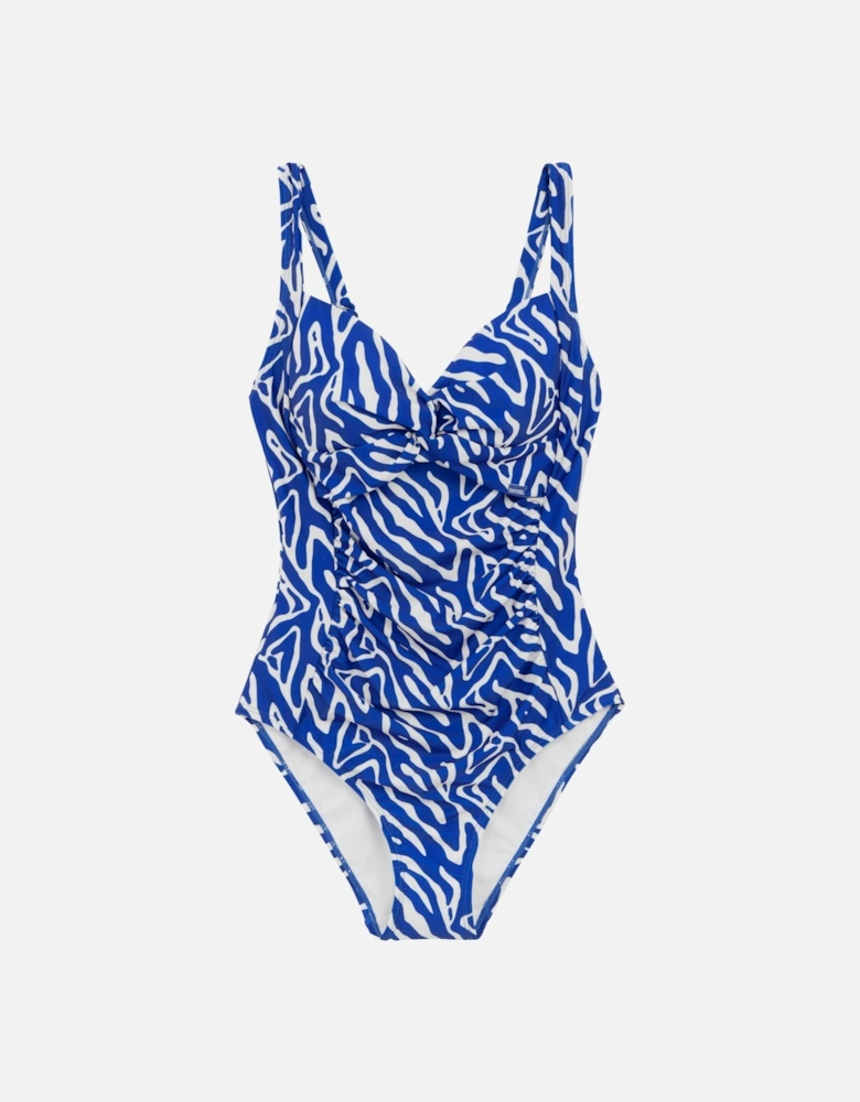 Womens/Ladies Sakari Abstract Tummy Control One Piece Swimsuit