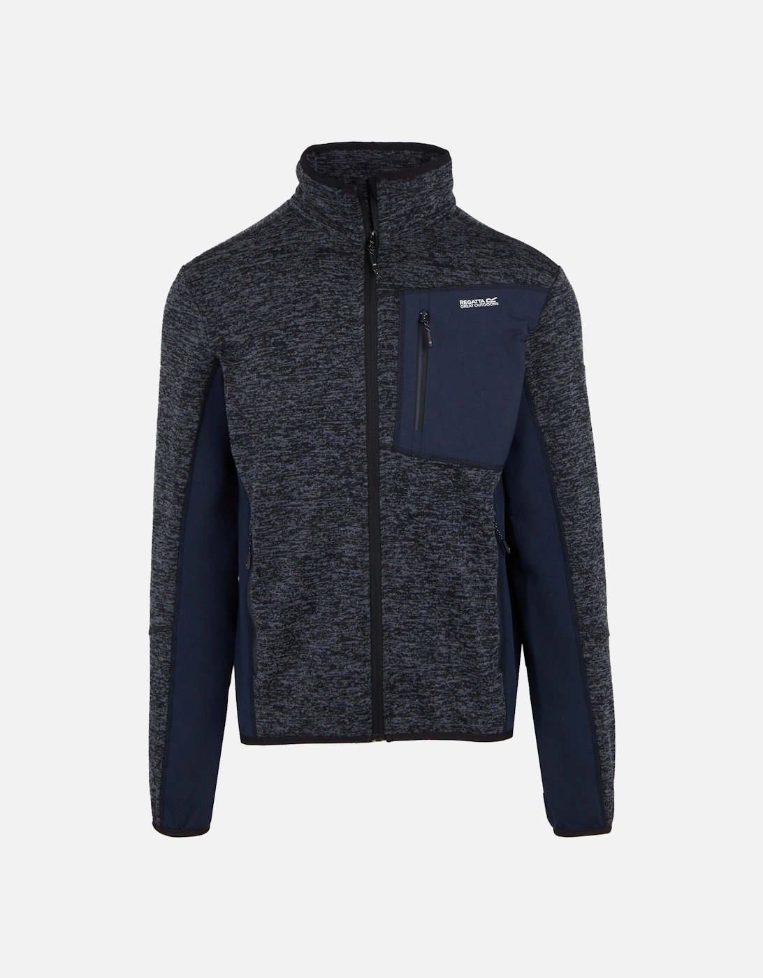 Mens Baslinn Marl Full Zip Fleece Jacket, 6 of 5