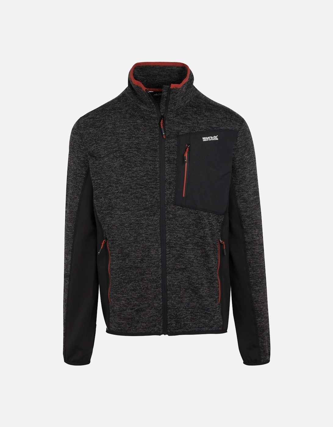 Mens Baslinn Marl Full Zip Fleece Jacket, 6 of 5