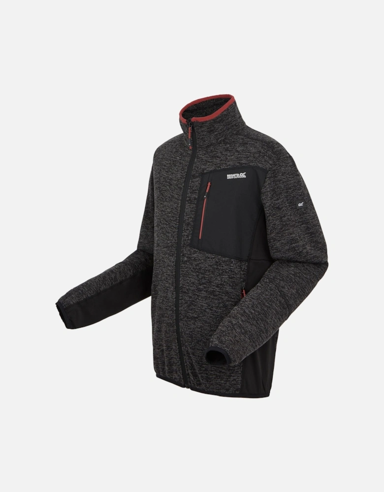 Mens Baslinn Marl Full Zip Fleece Jacket