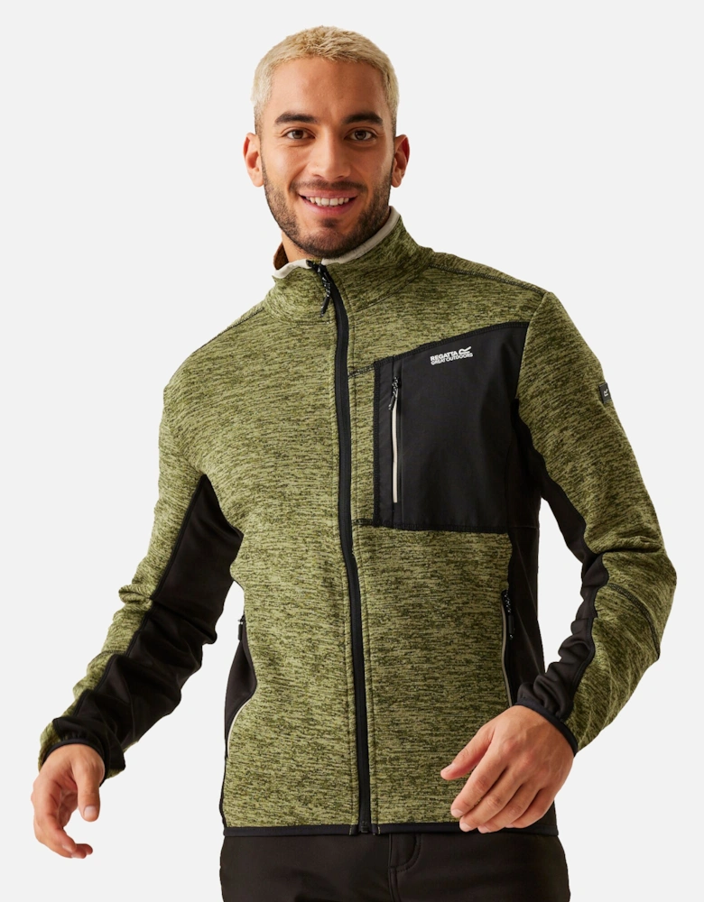 Mens Baslinn Marl Full Zip Fleece Jacket