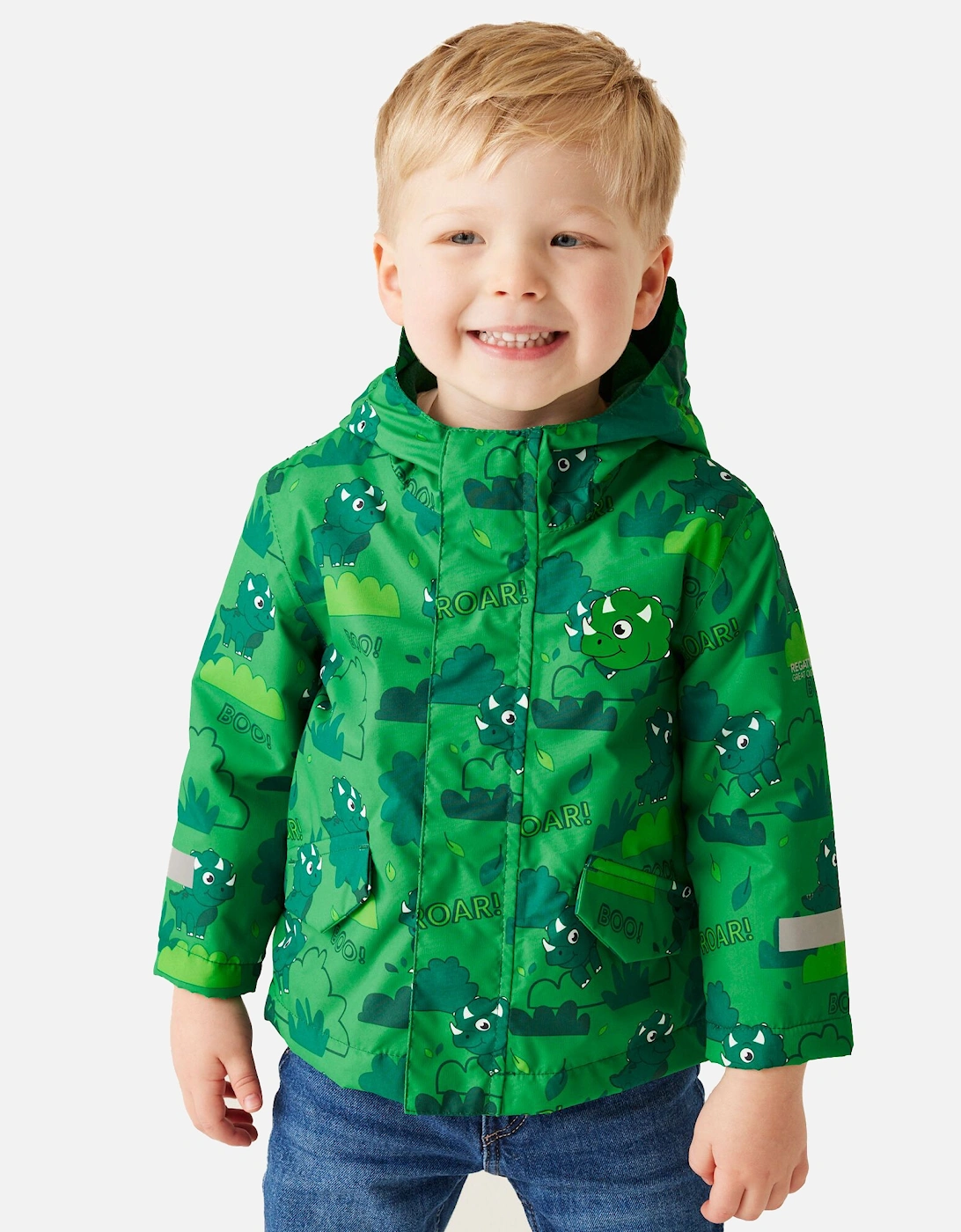 Childrens/Kids Stompy The Dinosaur Waterproof Jacket