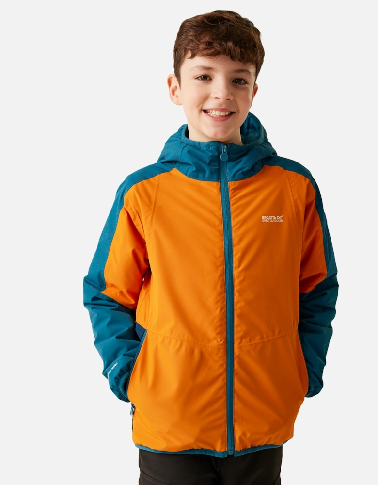 Childrens/Kids Volcanics VIII Terrain Print Reflective Jacket