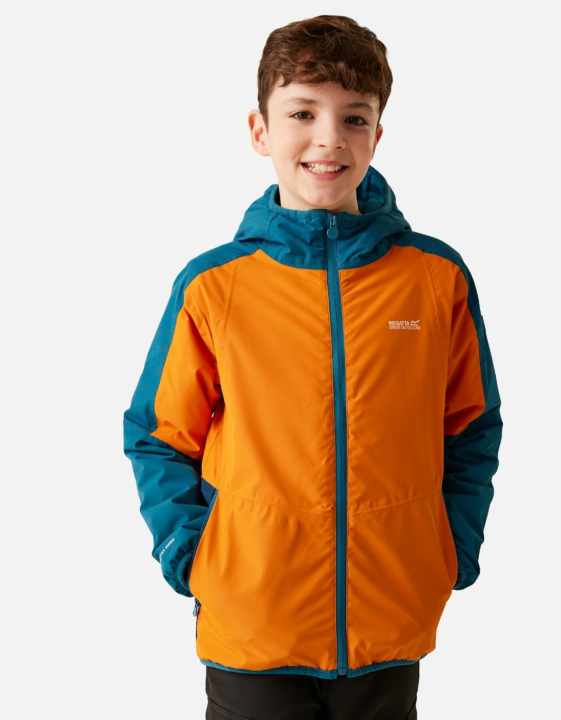 Childrens/Kids Volcanics VIII Terrain Print Reflective Jacket